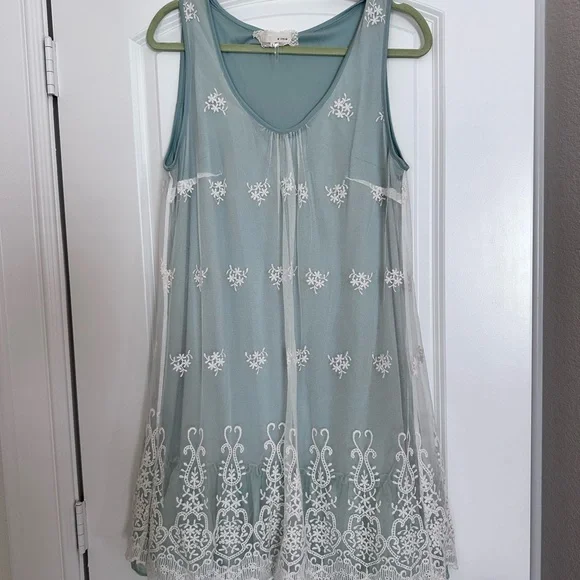 A'Reve | Dresses | Summer Mint Green Size L Dress | Poshmark